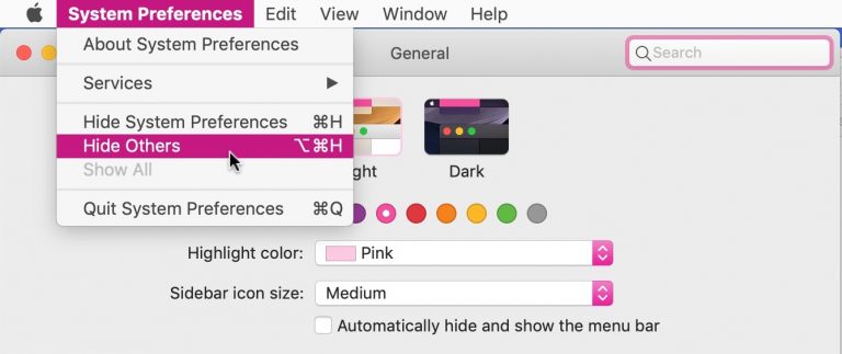 Как изменить цвет акцента на Mac