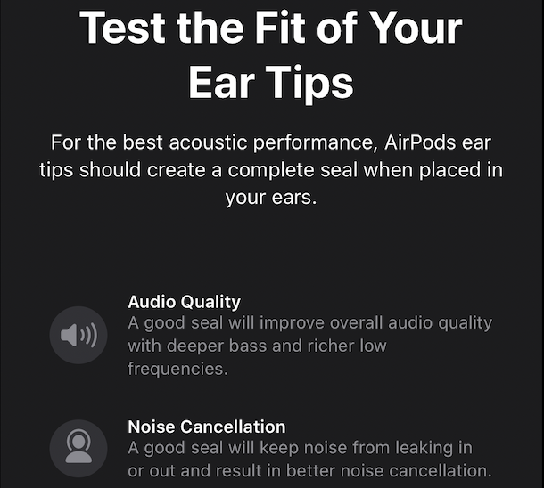 Как проверить, что AirPods Pro правильно подходит для ваших ушей