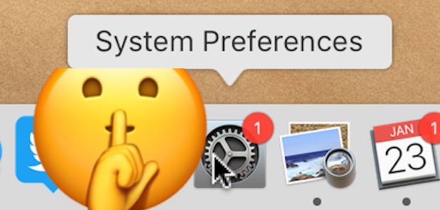Как отключить красный значок круга в системных настройках в MacOS