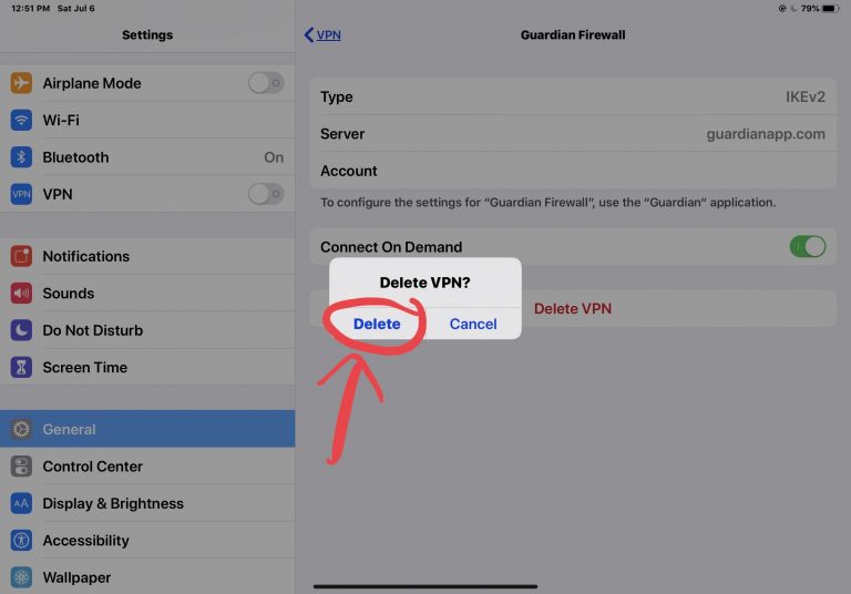 Как удалить VPN с iPhone или iPad