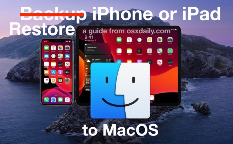 Как восстановить резервные копии iOS в MacOS с помощью Finder (Big Sur и Catalina)