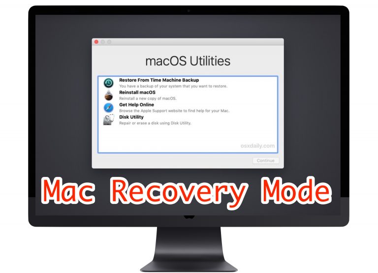 Как запустить Mac в режиме восстановления (Intel)