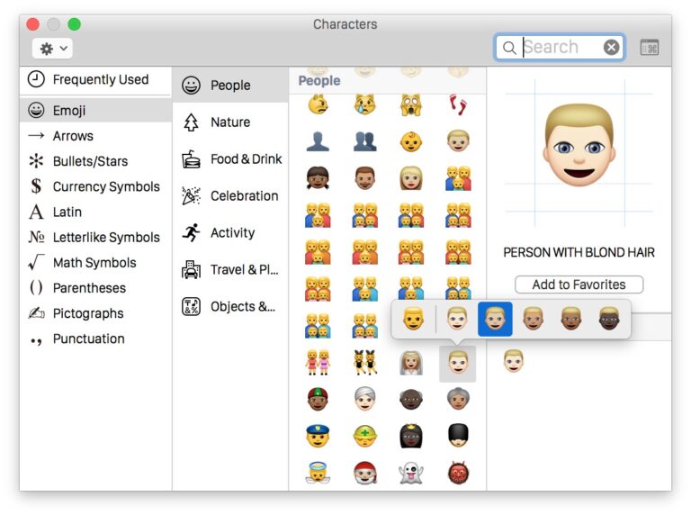 Как получить доступ и использовать различные оттенки кожи Emoji на Mac