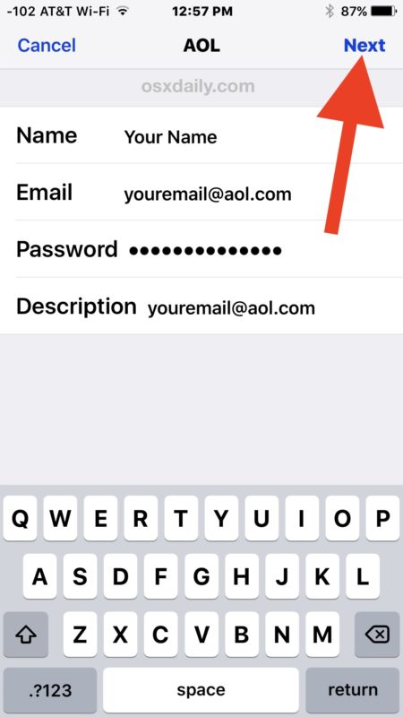 Как добавить новую учетную запись электронной почты на iPhone или iPad
