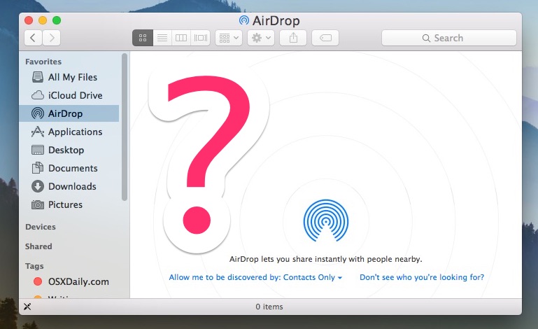 AirDrop не работает?  Использование режима совместимости для нового Mac со старым Mac Поддержка AirDrop
