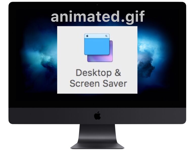 Как установить анимированный GIF в качестве заставки на Mac OS