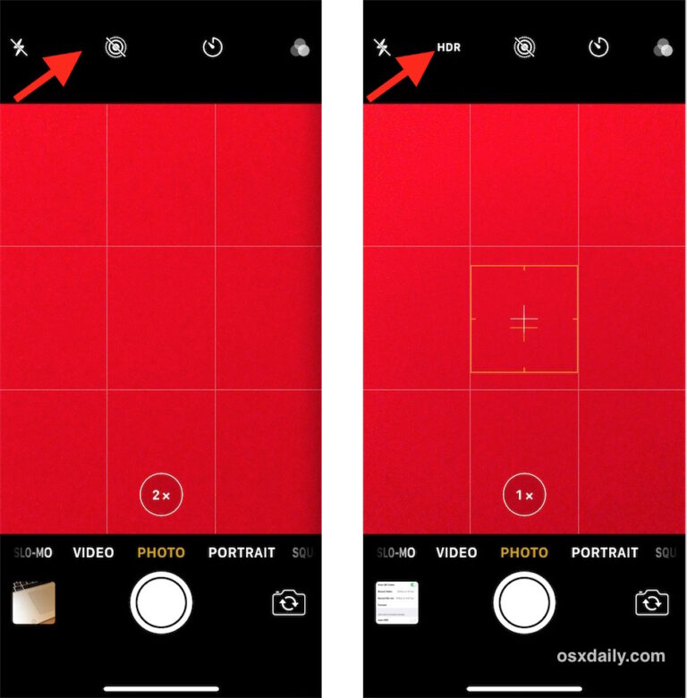 Как отключить автоматический HDR на камере iPhone X и iPhone 8