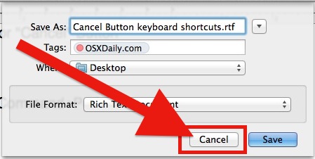 Изучите 2 сочетания клавиш «Отмена» в Mac OS X для закрытия диалогового окна и оповещения Windows