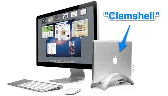 Быстрый переход в режим раскладушки с внешним дисплеем в Mac OS X