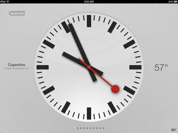 Узнавайте погоду на iPad с помощью приложения “Часы”