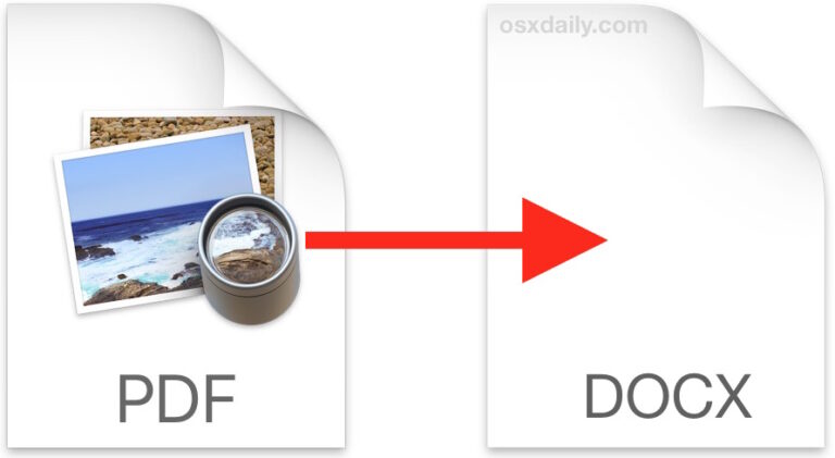 4 способа конвертировать PDF в Word DOCX в Mac OS