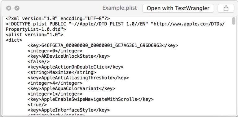 Как конвертировать файлы plist в XML или двоичный в Mac OS X