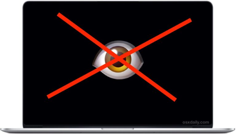Как полностью отключить веб-камеру / камеру FaceTime на Mac