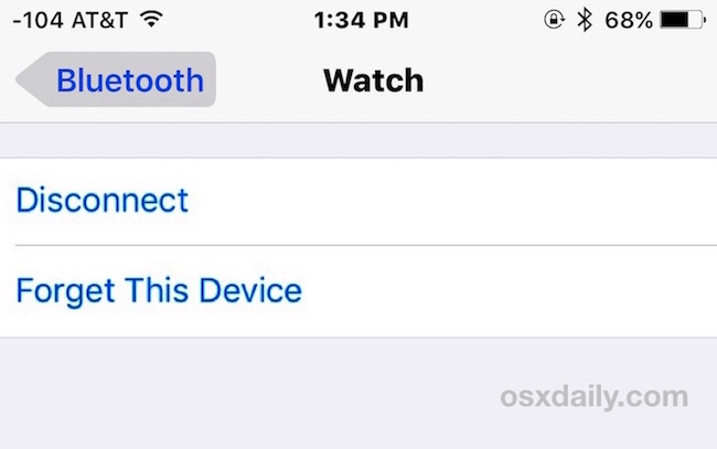Как отключить определенное устройство Bluetooth от iOS