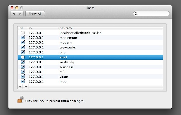 Легко редактировать файл Hosts в Mac OS X из панели настроек