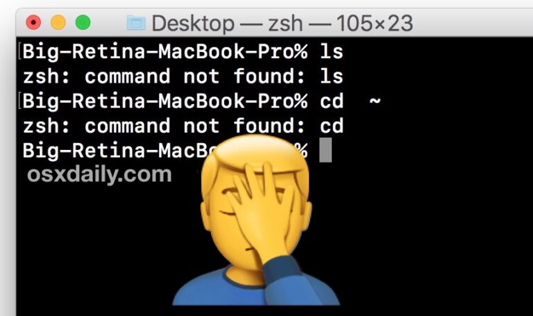 Как исправить ошибки «Команда не найдена» в командной строке Mac