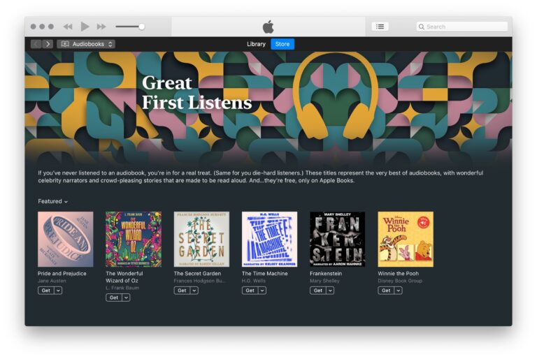 Загрузите 6 классических романов в виде аудиокниг бесплатно от Apple