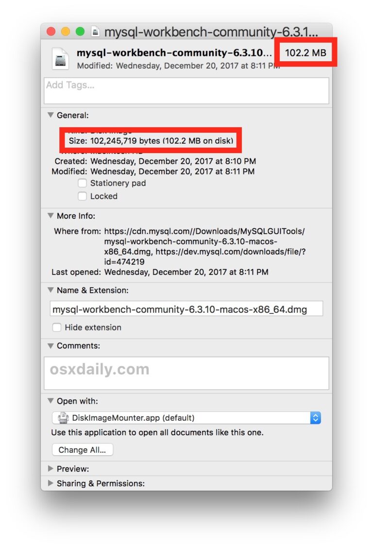 Как узнать размер файла или папки в Mac OS