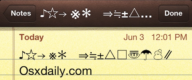 Добавление и ввод символов, глифов и специальных символов на клавиатуру iOS