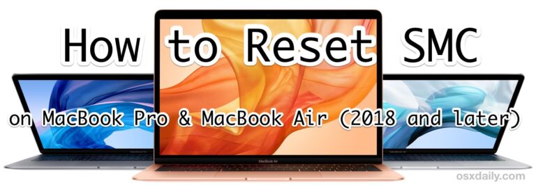 Как сбросить SMC на MacBook Air и MacBook Pro (2018 и новее)
