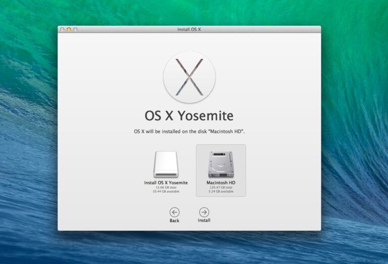 Как сделать USB-накопитель с загрузочным установщиком OS X Yosemite