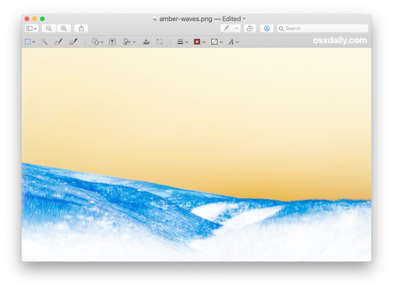 Как инвертировать изображение на Mac с предварительным просмотром