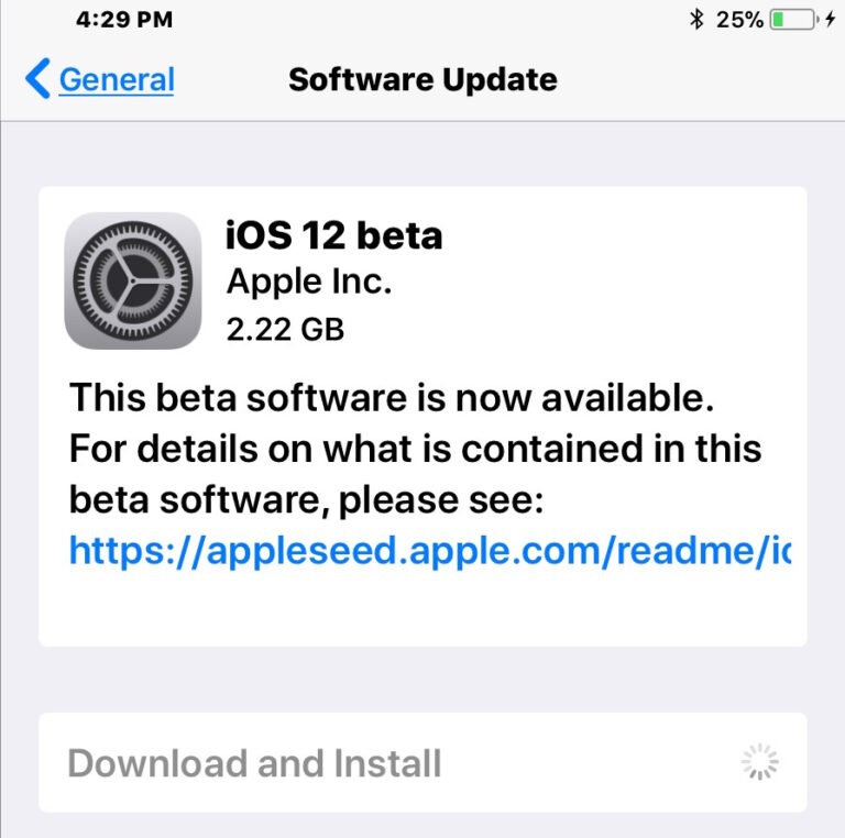 iOS 12 Beta 4 Download выпущена для разработчиков