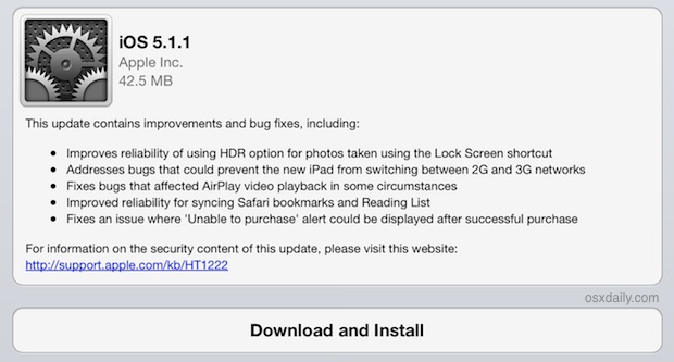 Выпущена IOS 5.1.1 [Direct Download Links] - Btip