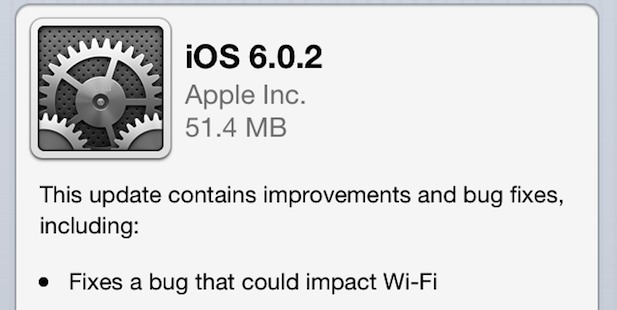 iOS 6.0.2 с исправлением Wi-Fi для iPhone 5 и iPad Mini [Download Links]