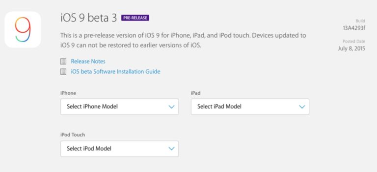 iOS 9 Beta 3 и WatchOS 2 Beta 3 выпущены для разработчиков