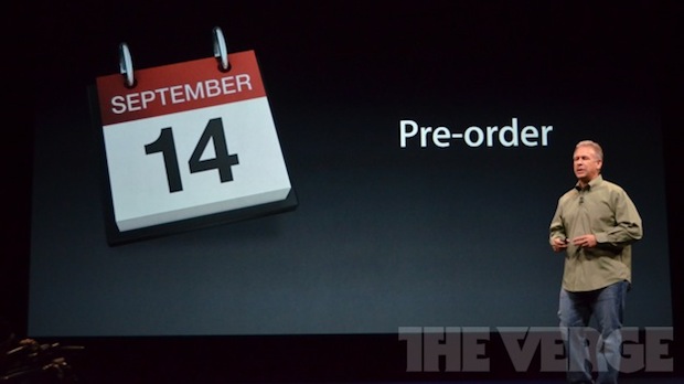 Предварительные заказы на iPhone 5 начнутся 14 сентября, а релиз – 21 сентября.
