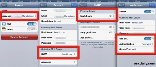 Как настроить безопасную и зашифрованную электронную почту Lavabit на iPhone и iPad