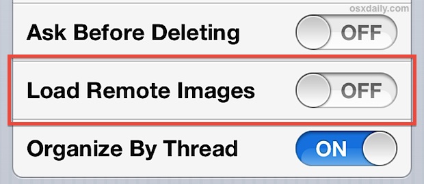 Остановите автоматическую загрузку изображений в почте для iOS, чтобы сократить использование данных и ускорить электронную почту