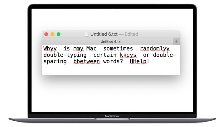 Mac: случайный двойной ввод клавиш или двойной интервал между словами?  Это может исправить