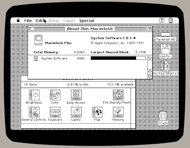 Запустите классическую Mac OS на эмуляторе Mac Plus в любом веб-браузере