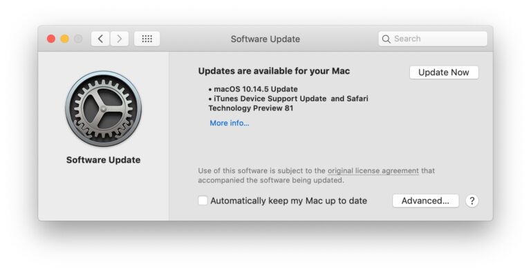 Обновление MacOS Mojave 10.14.5 доступно для загрузки