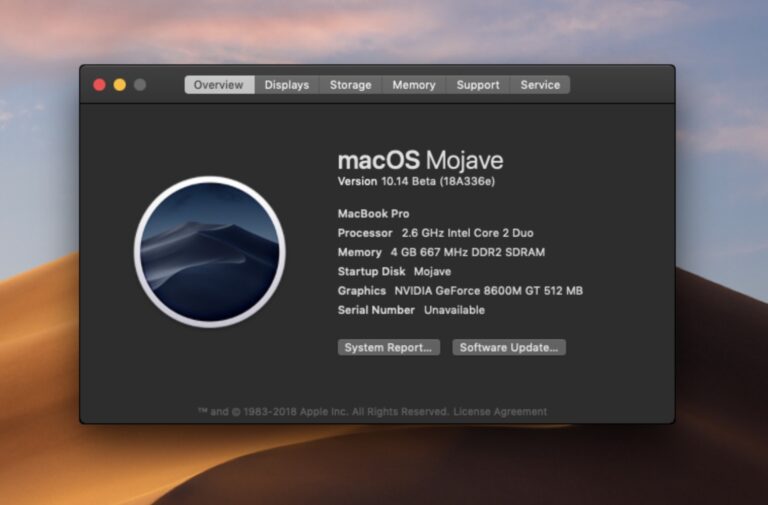 Как установить MacOS Mojave на неподдерживаемые Mac с помощью DosDude Mojave Patcher