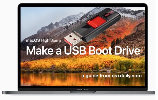 Как создать загрузочный установочный диск для macOS High Sierra