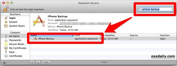 Восстановить утерянный зашифрованный резервный пароль для iPhone, iPad и iPod touch
