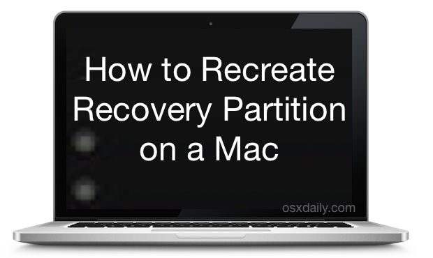 Как воссоздать раздел восстановления в Mac OS X