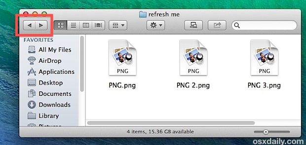 Как обновить Finder Windows в Mac OS X