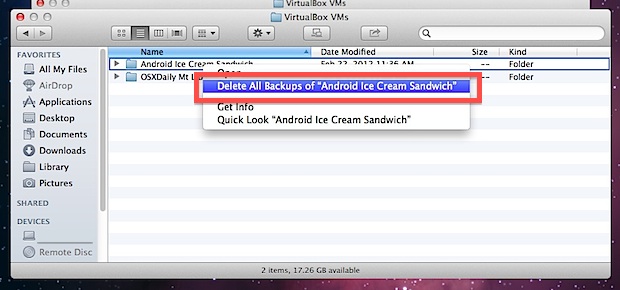 Как удалить файл или папку из резервных копий Time Machine в Mac OS X