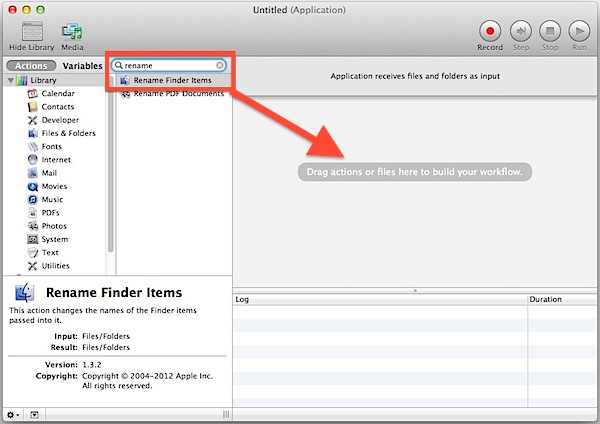 Пакетное переименование групп файлов в Mac OS X с помощью инструмента DIY File Renamer Tool