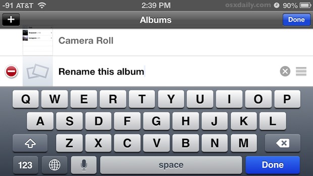 Как изменить названия фотоальбомов на iPhone и iPad