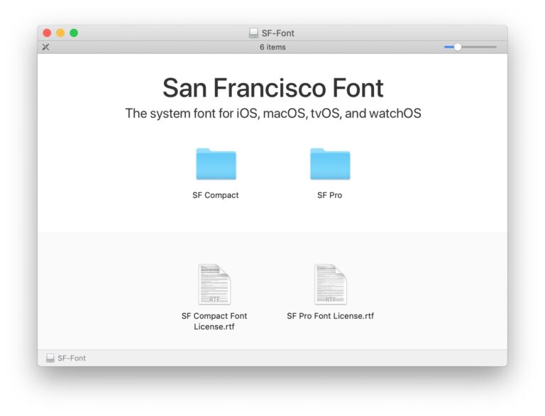 Как скачать шрифты San Francisco для Mac