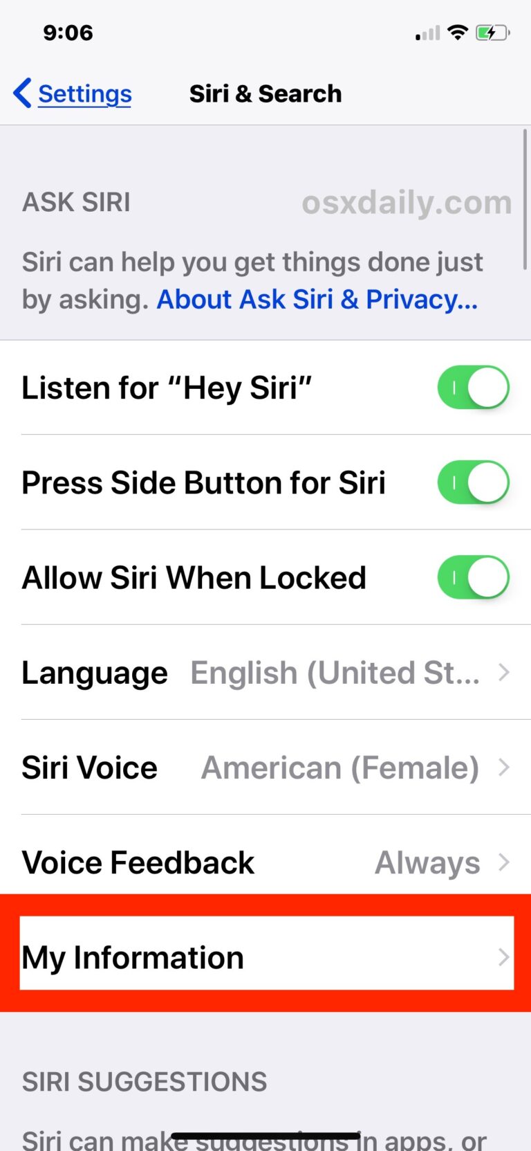 Как установить личную информацию с помощью Siri на iPhone и iPad
