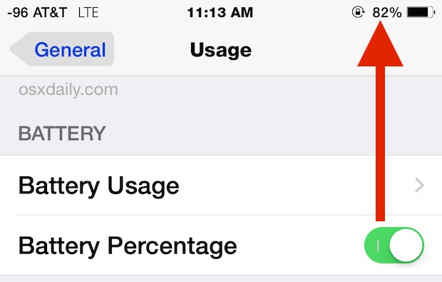 Как показать процент заряда батареи на iPhone, чтобы указать оставшийся срок службы батареи