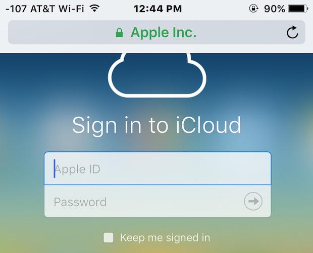 Как войти в iCloud.com с iPhone, iPad, iPod touch с полным доступом к iCloud