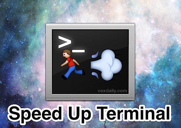 Ускорьте работу приложения Terminal в Mac OS X с помощью этих 4 трюков с производительностью