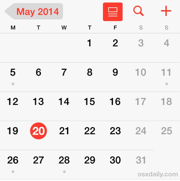 Как настроить календарь iOS на запуск в понедельник вместо воскресенья